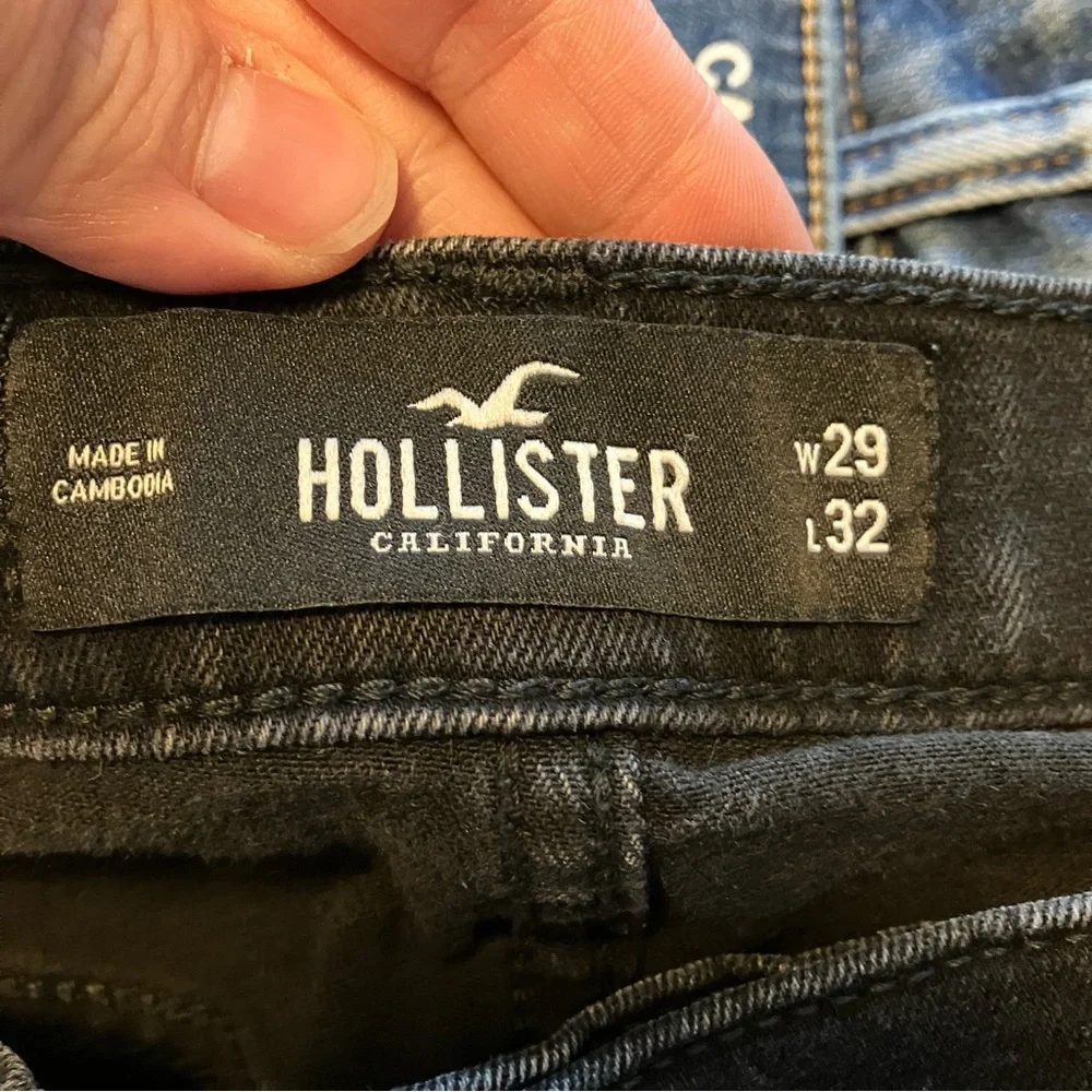 Hollister yet Skinny Advanced Stretch Black Denim Jeans Size 29 x 32